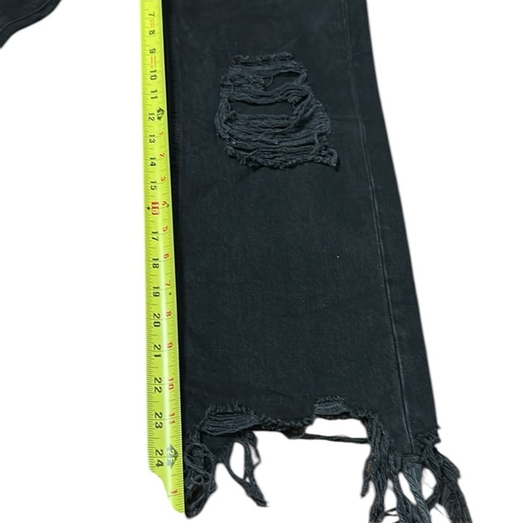 We The Free cropped,distressed light black jeans,frayed,grunge,punk, cosplay - Picture 13 of 13
